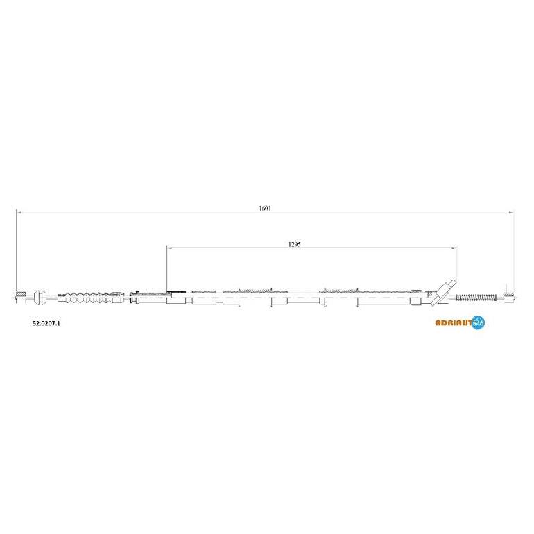 Тросик стояночного тормоза Adriauto 52.0207.1 ADRIAUTO