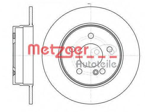 Тормозной диск 6110423 METZGER