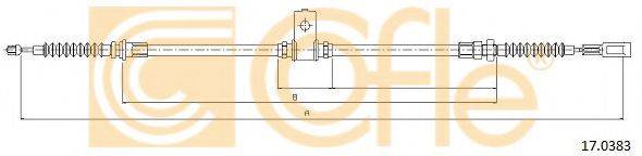 Трос, стояночная тормозная система 17.0383 COFLE