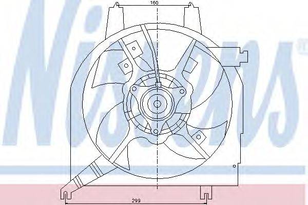 Вентилятор, охлаждение двигателя 85218 NISSENS