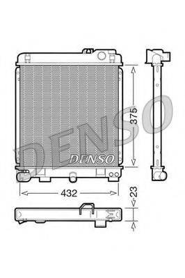 Радиатор, охлаждение двигателя DRM05030 DENSO