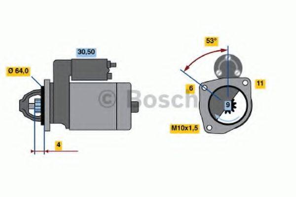 Стартер 0 986 017 840 BOSCH