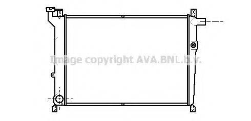 Радиатор, охлаждение двигателя DN2098 AVA QUALITY COOLING