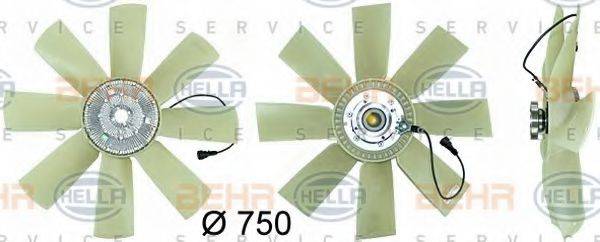8MV 376 731-481 HELLA Вентилятор, охлаждение двигателя 8MV 376 731-481 HELLA