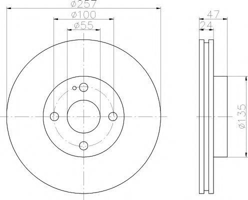 Тормозной диск MDC1401 MINTEX