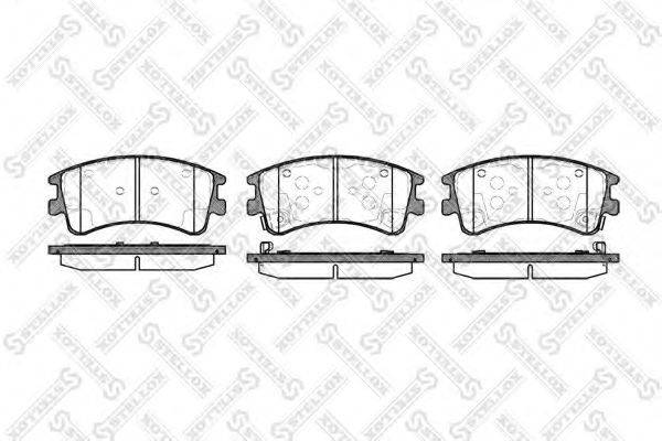 Комплект тормозных колодок 981 002L-SX STELLOX