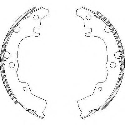 Комплект тормозных колодок Z4340.00 WOKING