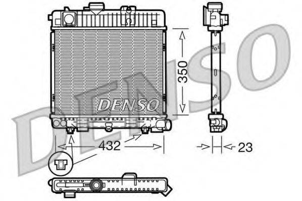 Радиатор, охлаждение двигателя DRM05025 DENSO