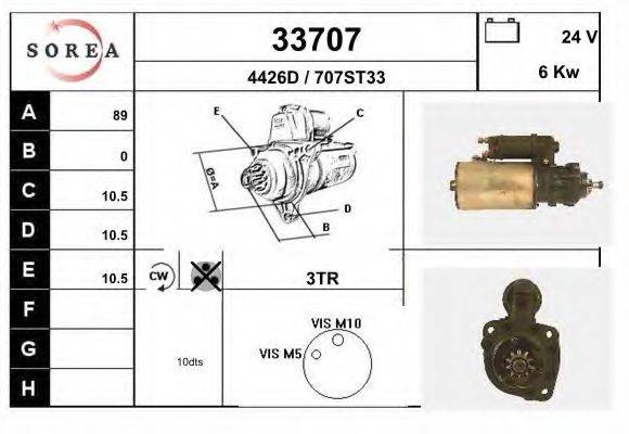 Стартер 33707 EAI
