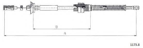 Тросик газа FA04304 KAWE