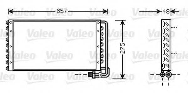 Конденсатор, кондиционер 818043 VALEO