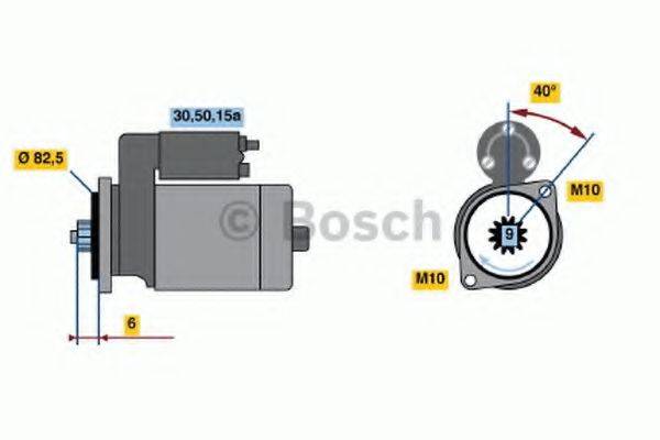 Стартер 0 986 014 261 BOSCH