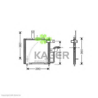 Конденсатор, кондиционер 94-6118 KAGER