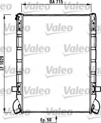 Радиатор, охлаждение двигателя 730637 VALEO