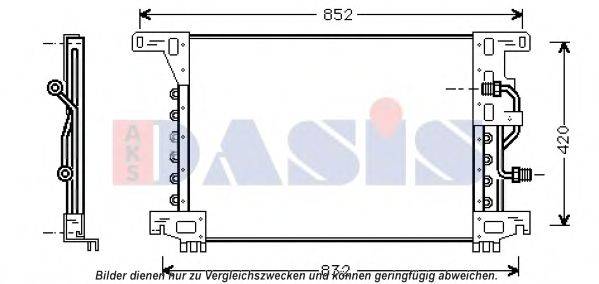 Конденсатор, кондиционер 132450N AKS DASIS