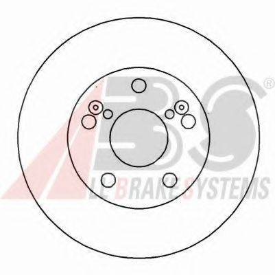 Тормозной диск 16158 A.B.S.