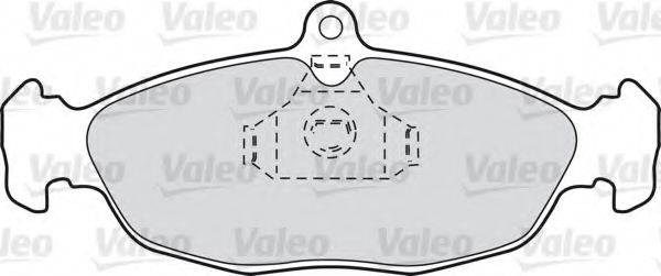 Комплект тормозных колодок 540493 VALEO