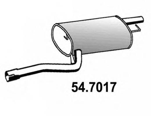 Глушитель выхлопных газов конечный