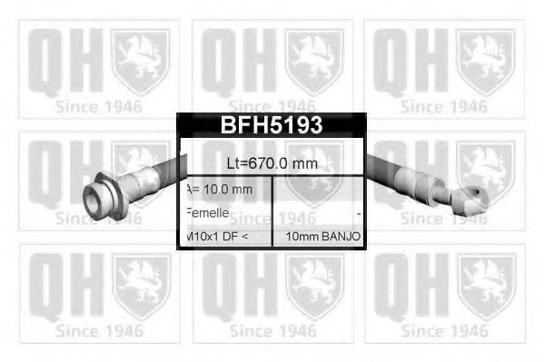 Тормозной шланг BFH5193 QUINTON HAZELL
