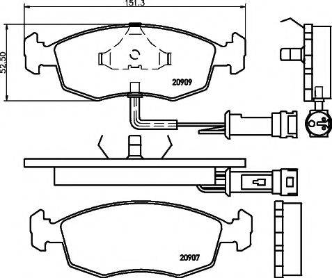 20909/18,0мм Тормозные колодки PAGID T1006 PAGID