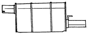 Глушитель выхлопных газов конечный