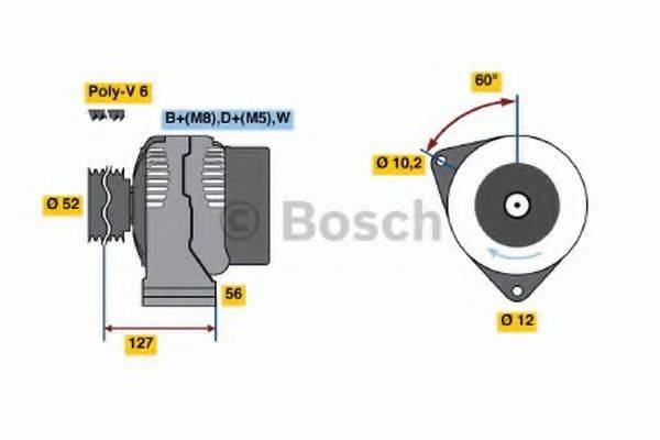 Генератор 0 123 320 057 BOSCH