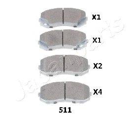 Комплект тормозных колодок BP-5555 KAVO PARTS