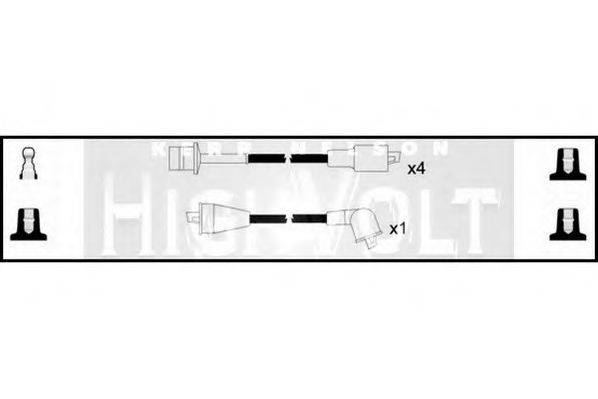 Комплект проводов зажигания OEF198 STANDARD