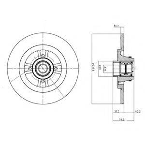 Тормозной диск BG9025RS DELPHI