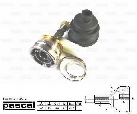 G10003PC PASCAL Шарнирный комплект, приводной вал G10003PC PASCAL