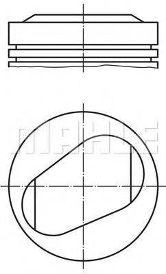 Поршень 081 92 00 MAHLE ORIGINAL