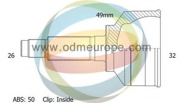 Шарнирный комплект, приводной вал 12-040850 ODM-MULTIPARTS