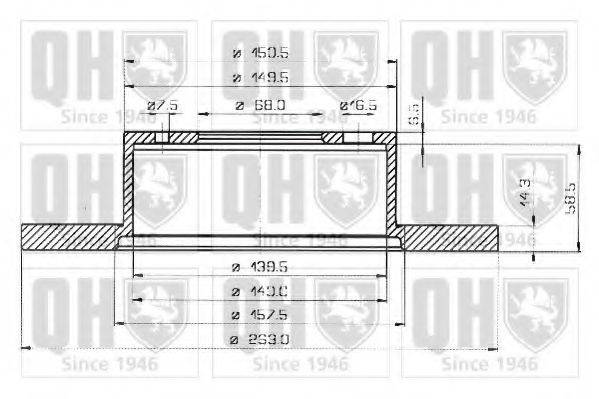 Тормозной диск BDC3122 QUINTON HAZELL