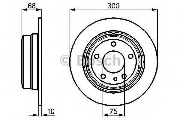 Тормозной диск 0 986 478 323 BOSCH