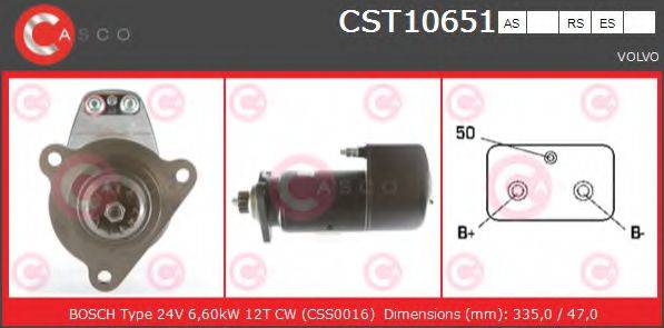 Стартер CST10651ES CASCO