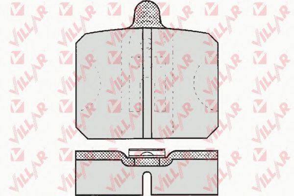 Комплект тормозных колодок, дисковый тормоз 626.0170 VILLAR
