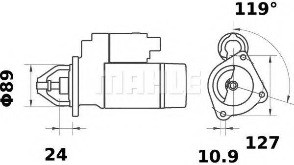 Стартер MS 5 MAHLE ORIGINAL