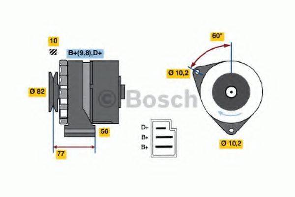 Генератор 0 986 030 720 BOSCH