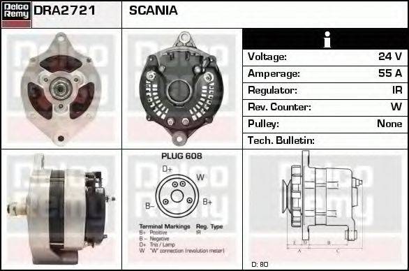 Генератор DRA2721 REMY