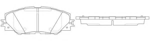 Комплект тормозных колодок, дисковый тормоз FP1211 FIT