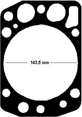 Прокладка, головка цилиндра WG1085982 WILMINK GROUP