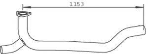 Труба выхлопного газа 53290 DINEX