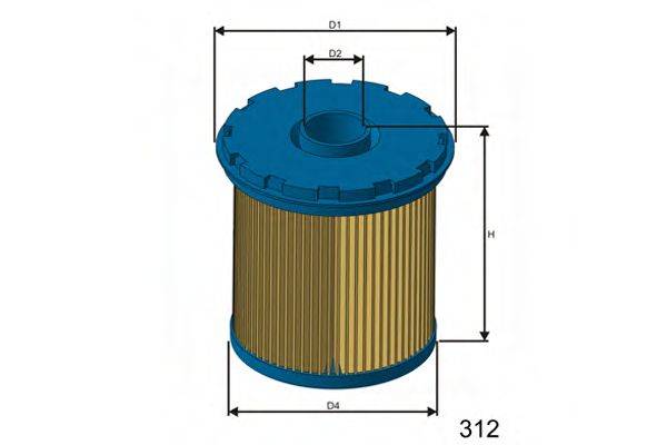 Фильтр топливный F690 MISFAT