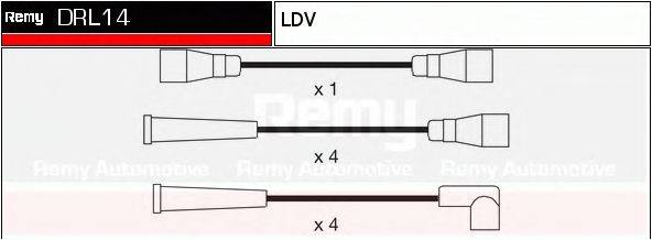 DRL14 REMY Комплект проводов зажигания DRL14 REMY