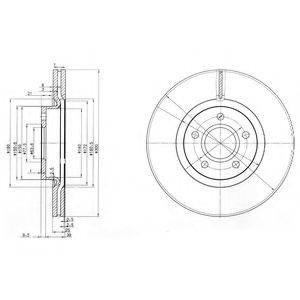 Тормозной диск BG3895C DELPHI