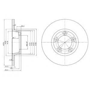 Тормозной диск BG2159 DELPHI