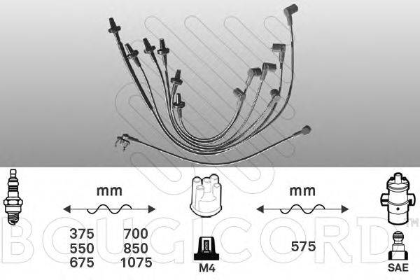 Комплект проводов зажигания 2413 BOUGICORD