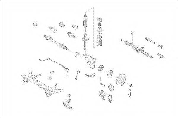 Подвеска колеса FORD-05186-F DELPHI