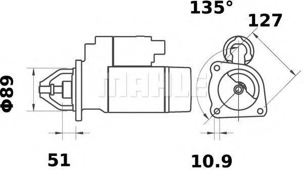 Стартер MS 170 MAHLE ORIGINAL