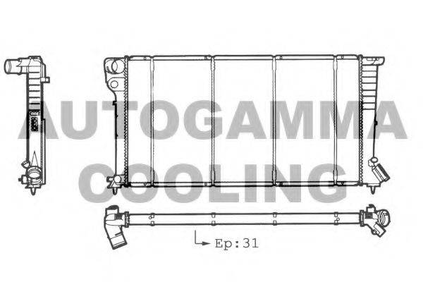Теплообменник 101305 AUTOGAMMA